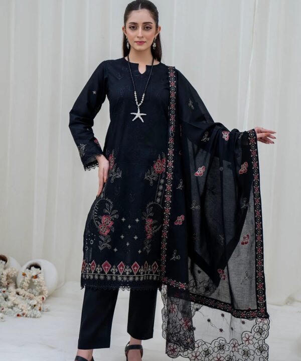 Nazakat Embroidered 3-Piece Un-Stiched Suit