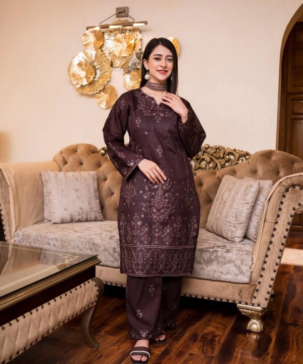 Lawn Embroidered 2-Piece Un-Stiched Suit By Noura
