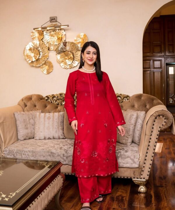 Lawn Embroidered 2-Piece Un-Stiched Suit By Noura