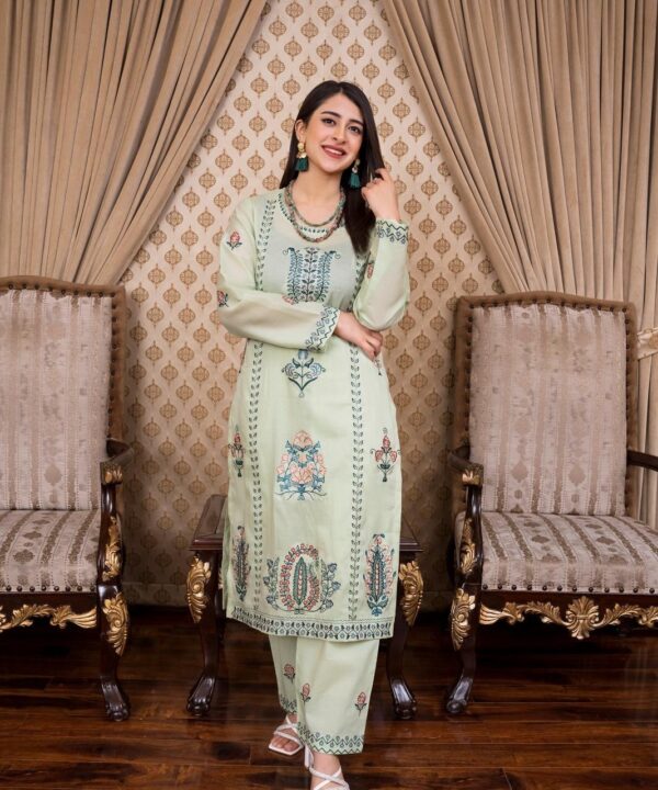 Lawn Embroidered 2-Piece Un-Stiched Suit By Noura