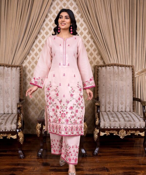 Lawn Embroidered 2-Piece Un-Stiched Suit By Noura