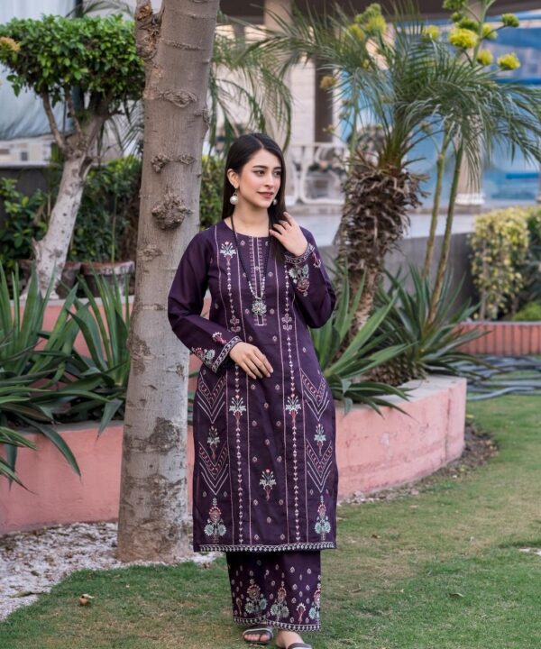 Lawn Embroidered 2-Piece Un-Stiched Suit By Noura
