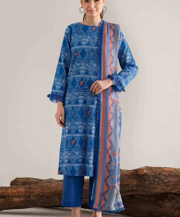 Nishat Printed Lawn 3-Piece Un-Stiched