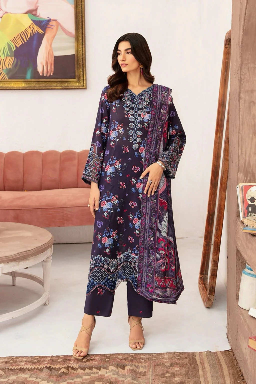 Ramsha Lawn 3-Piece Unstiched