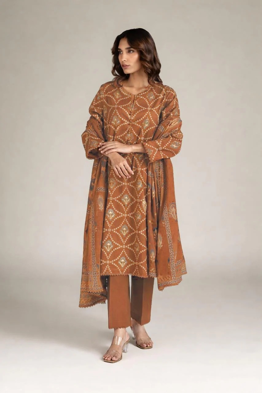 Khaadi Printed Lawn 3-Piece Un-Stiched