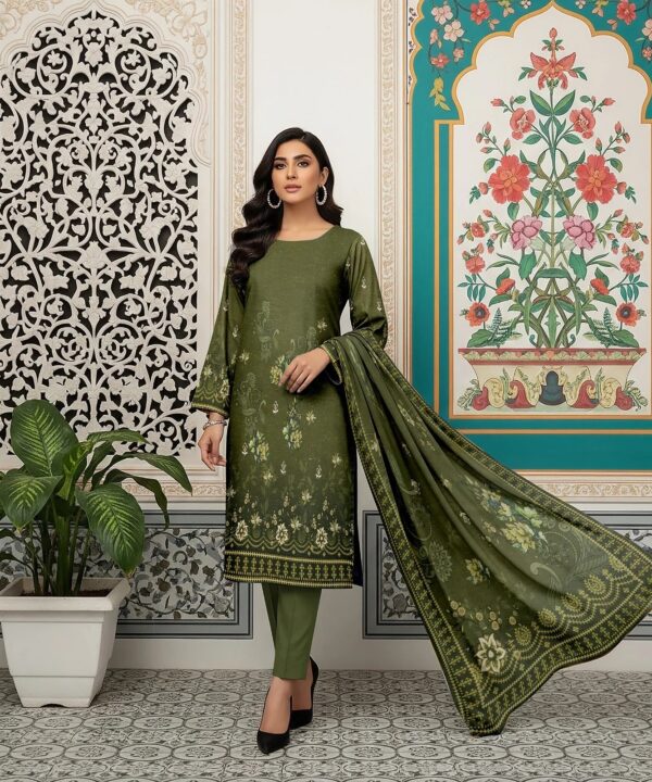 Iznik Digital Printed Lawn 3-Piece Un-Stiched