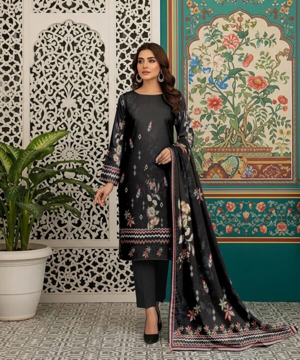 Iznik Digital Printed Lawn 3-Piece Un-Stiched