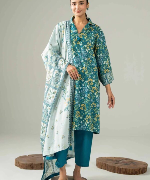 Nishat Printed Lawn 3-Piece Un-Stiched