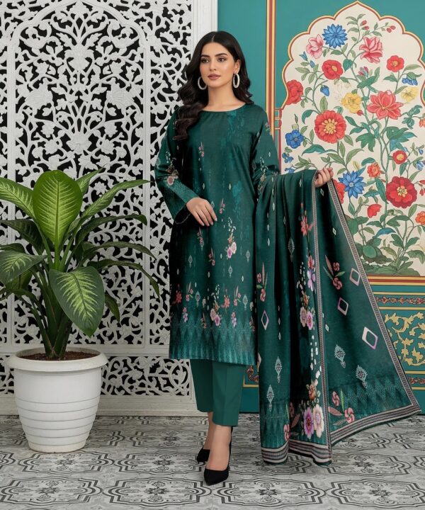 Iznik Digital Printed Lawn 3-Piece Un-Stiched