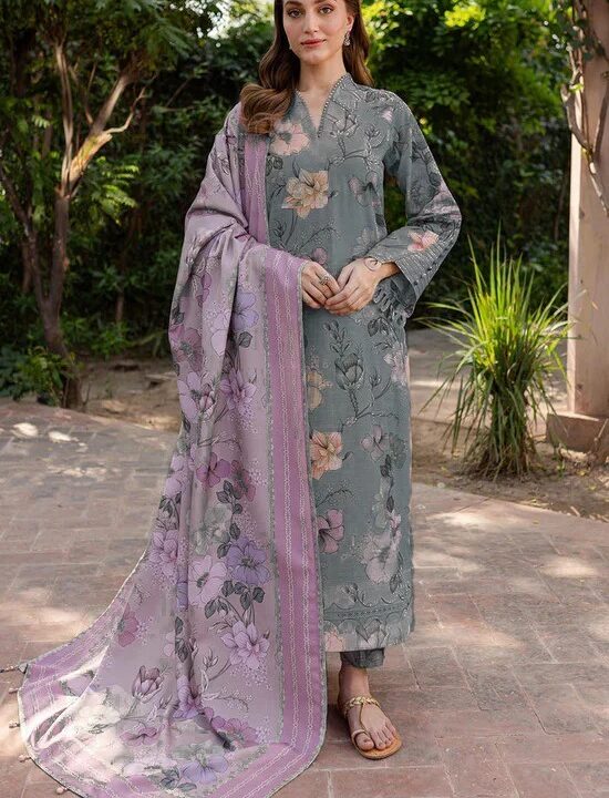 Baroque Lawn 3-Piece Un-stiched