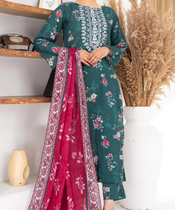 Shanaya Digital Lawn 3-Piece Un-Stiched
