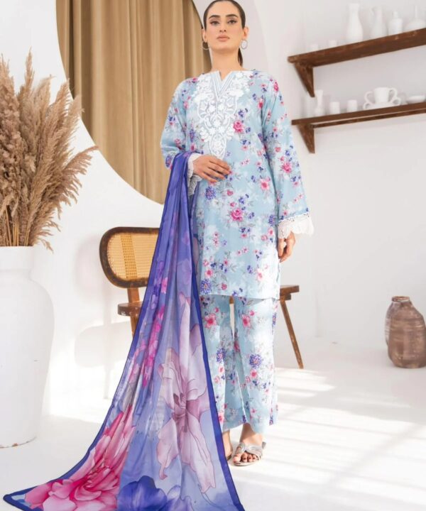 Shanaya Digital Lawn 3-Piece Un-Stiched