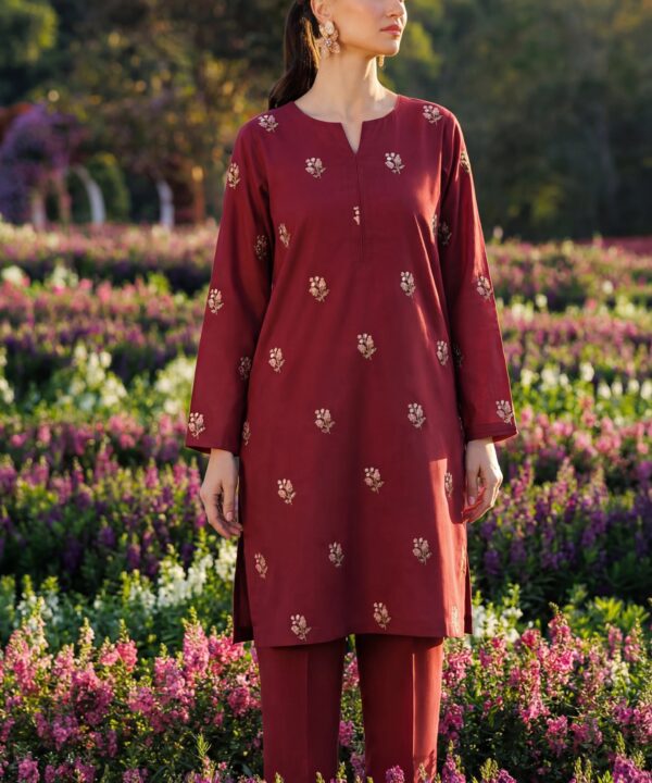 Lawn Embroidered Unstiched 2-Piece - D12