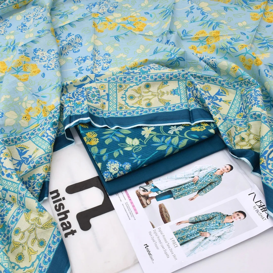 Nishat Printed Lawn 3-Piece Un-Stiched - Image 2