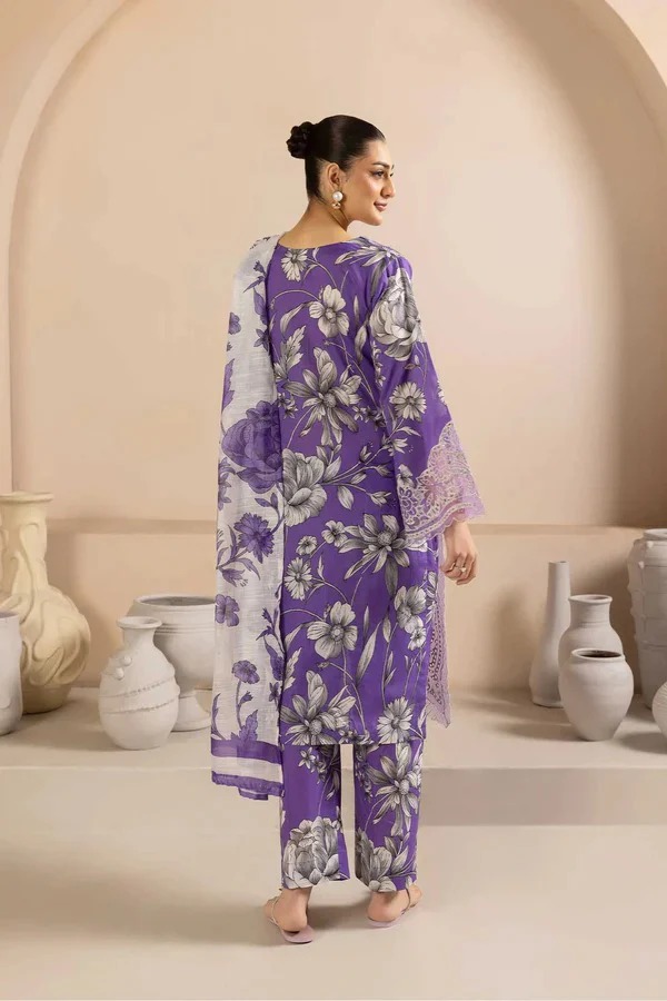 Adan's Libas Digital Lawn 3-Piece Un-Stiched - Image 2