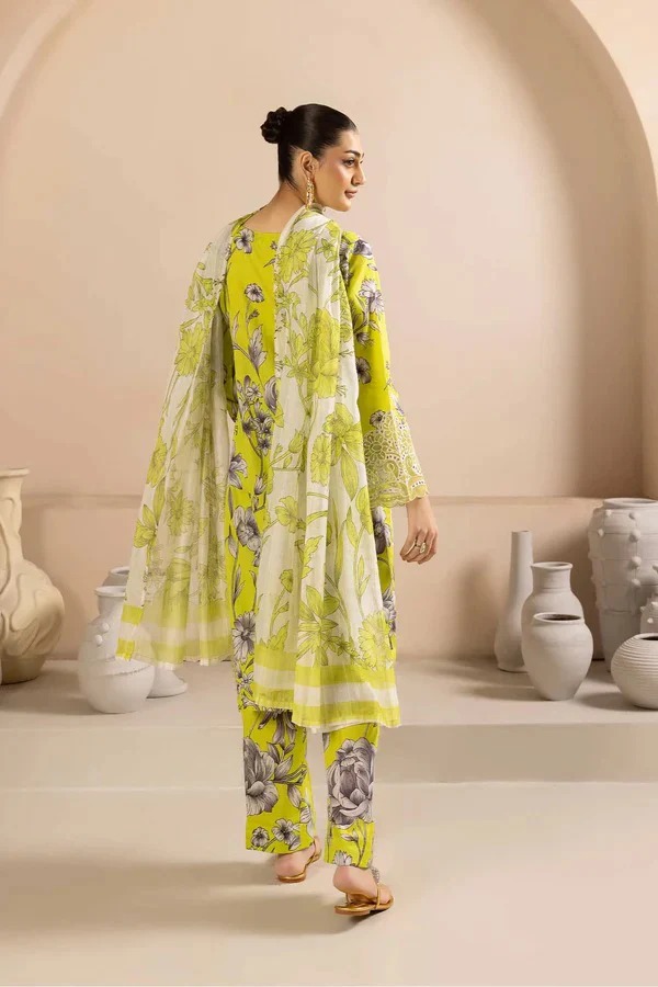 Adan's Libas Digital Lawn 3-Piece Un-Stiched - Image 2