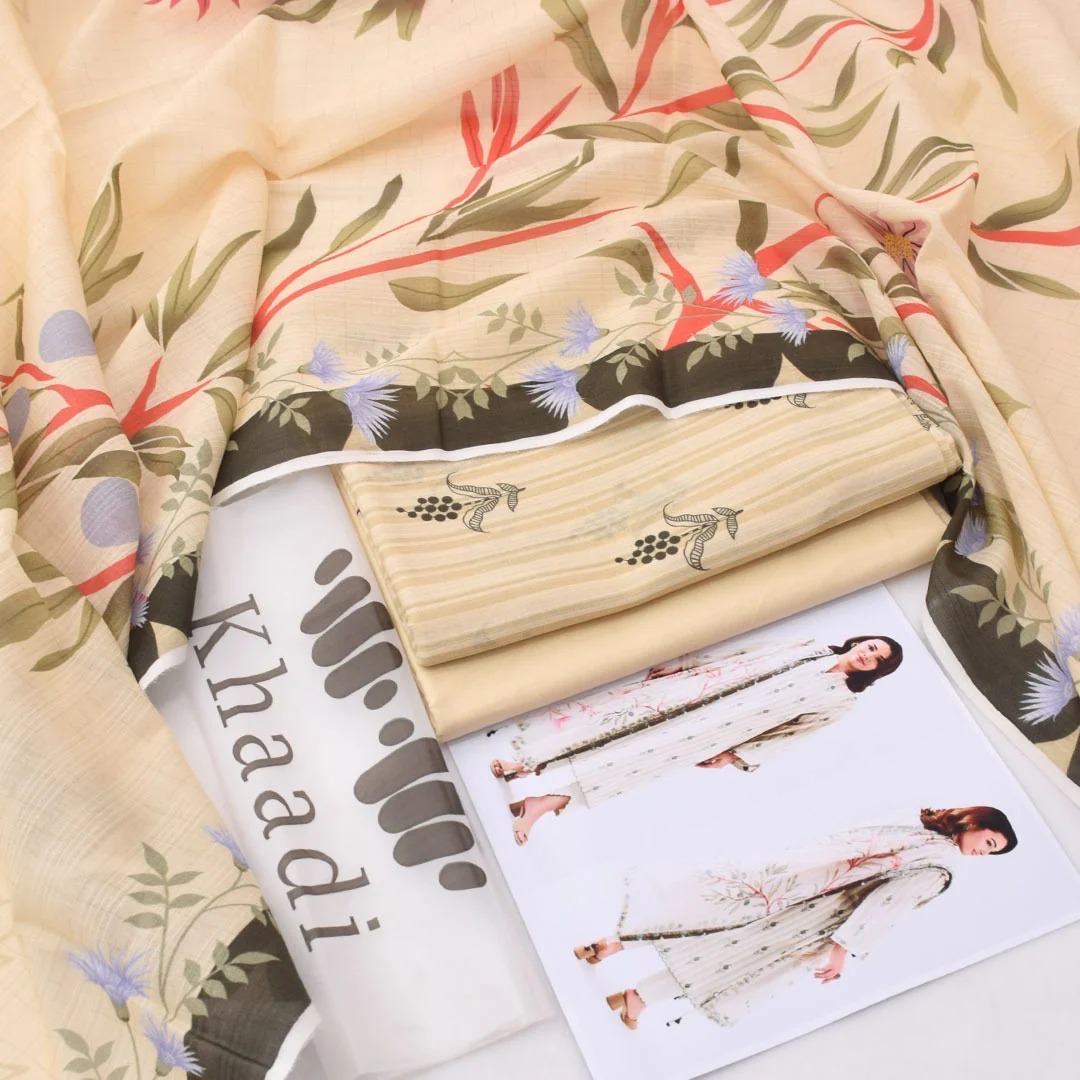 Khaadi Printed Lawn 3-Piece Un-Stiched - Image 3