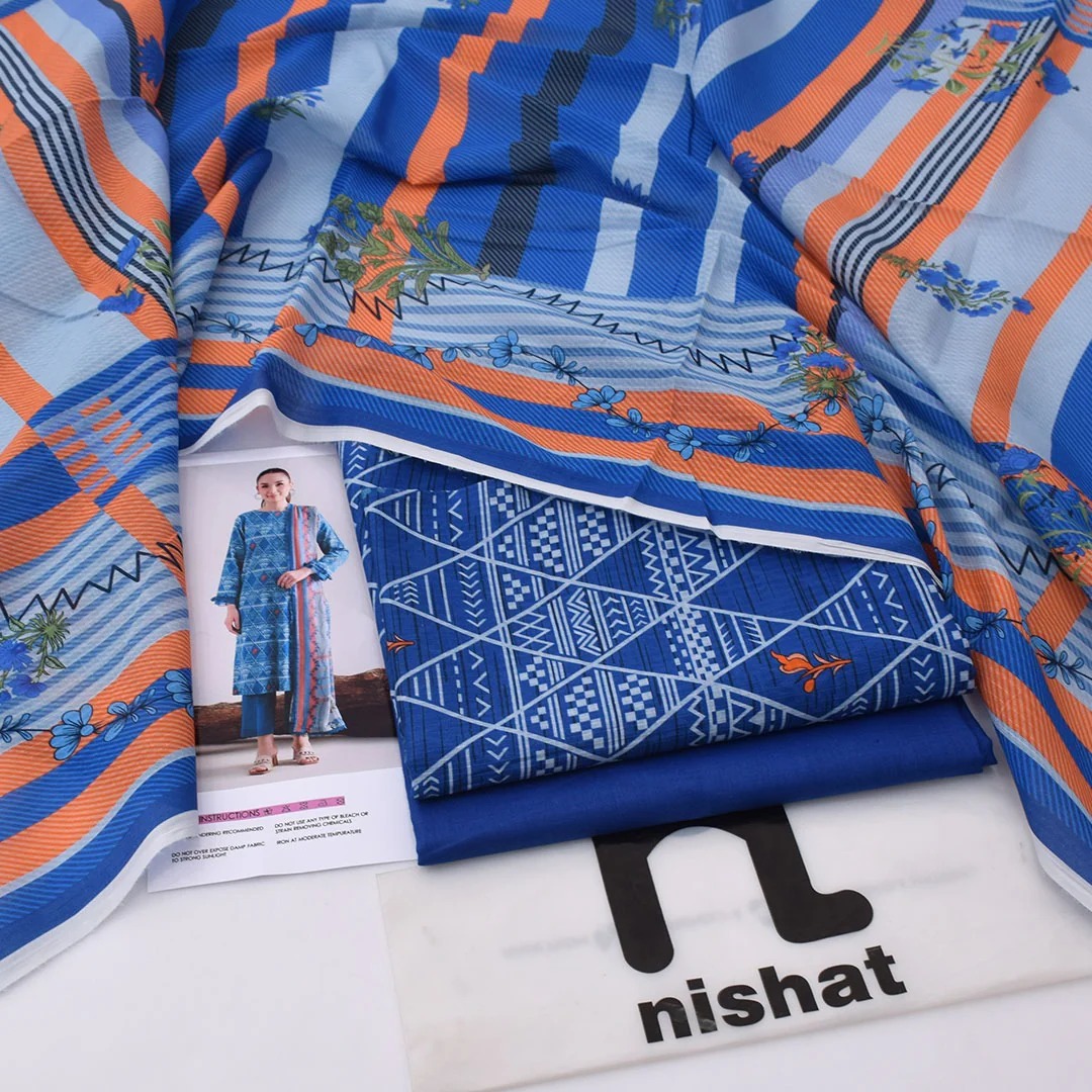 Nishat Printed Lawn 3-Piece Un-Stiched - Image 3