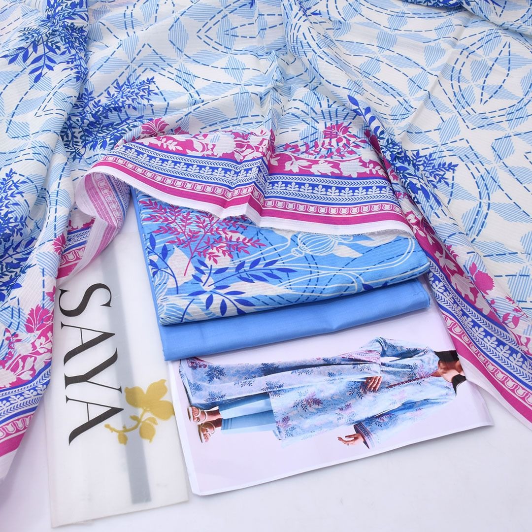 Saya Digital Printed Lawn 3-Piece Un-Stiched - Image 2