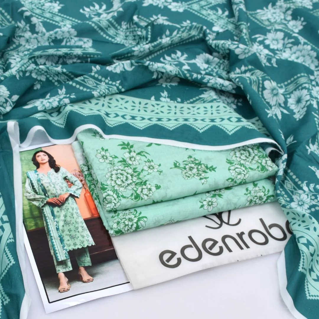 Edenrobe Digital Lawn 3-Piece Un-Stiched - Image 3